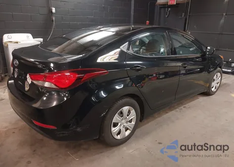 2016 Hyundai Elantra Se z USA, uszkodzony, nr VIN 5NPDH4AE0GH737255